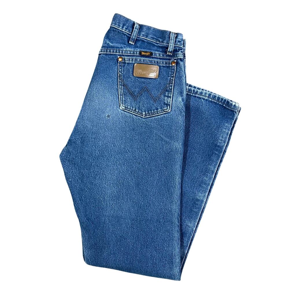 Vintage Wrangler Cowboy Cut Jeans 34x35 13MWZ Blue Western Denim Rodeo Pants